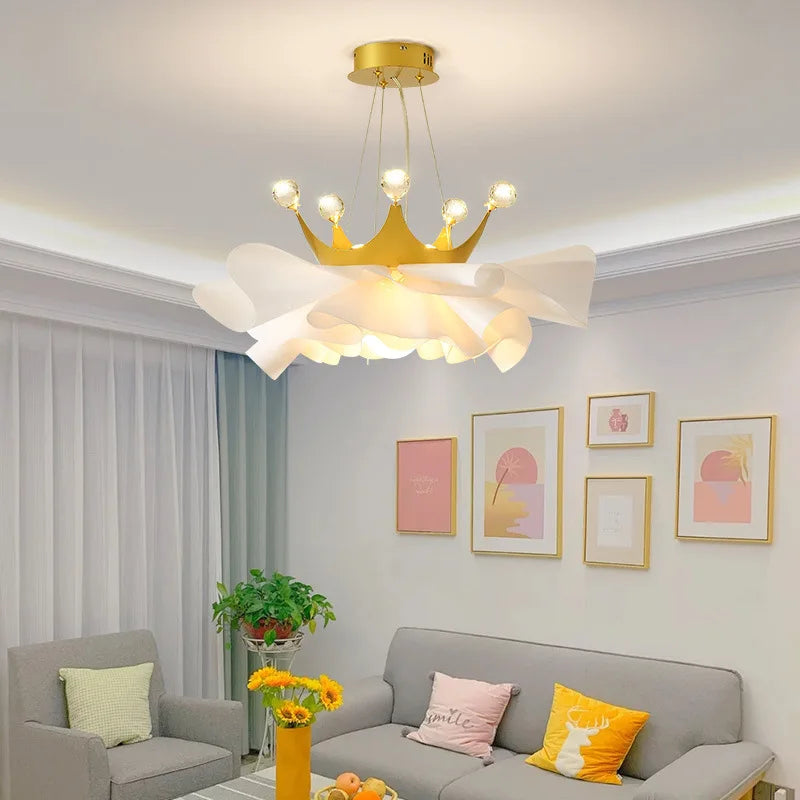 lustre moderne en cristal pour décoration romantique et chaleureuse - vue 5 sur 8
