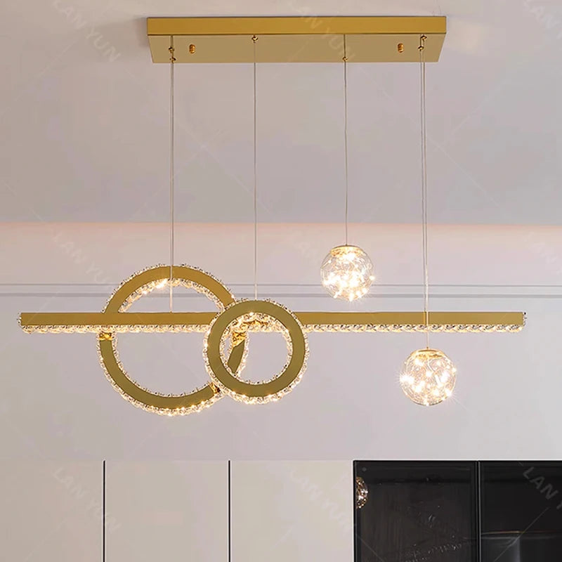 lampes de décoration modernes en cristal intelligent pour intérieur