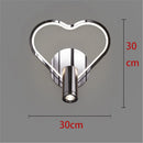 applique murale à led moderne en chrome pour intérieur design