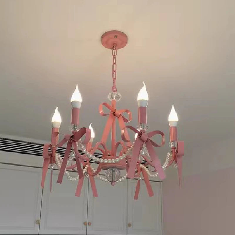 lustre romantique mignon pour chambre enfant décoration lumineuse - vue 6 sur 8
