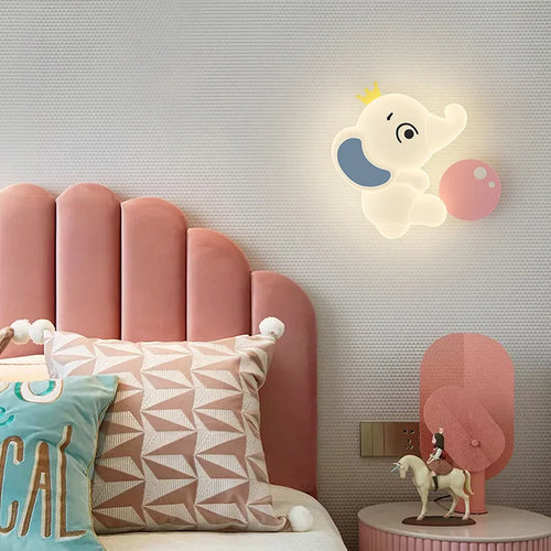 applique murale créative éléphants pour chambre d’enfant moderne et chaleureuse - vue 2 sur 8
