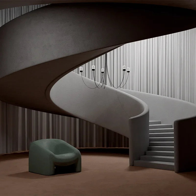 lustre moderne nordique design créatif éclairage suspendu élégant - vue 6 sur 8