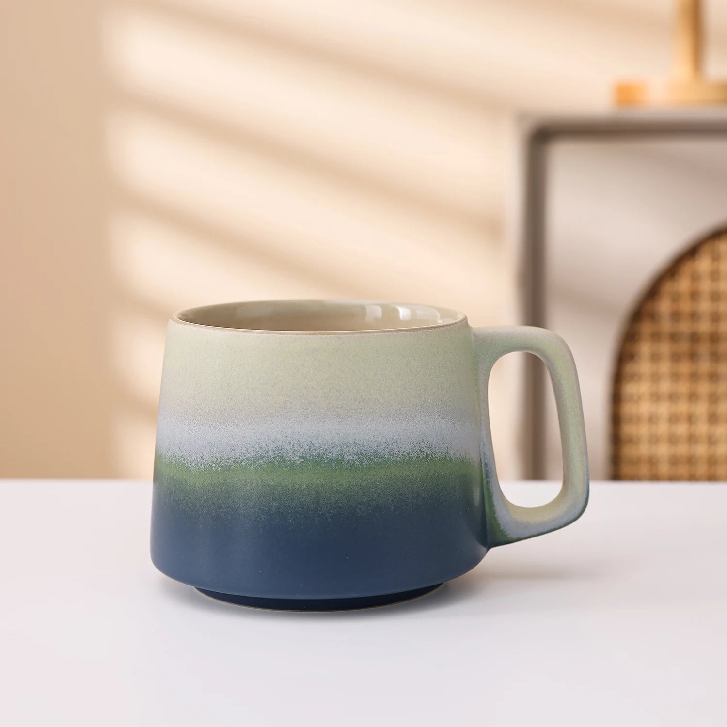Mug ceramique porcelaine artisanal design elegant maison bureau