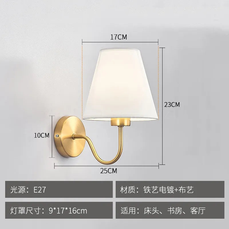 applique murale tissu led décoration intérieur éclairage - vue 7 sur 10
