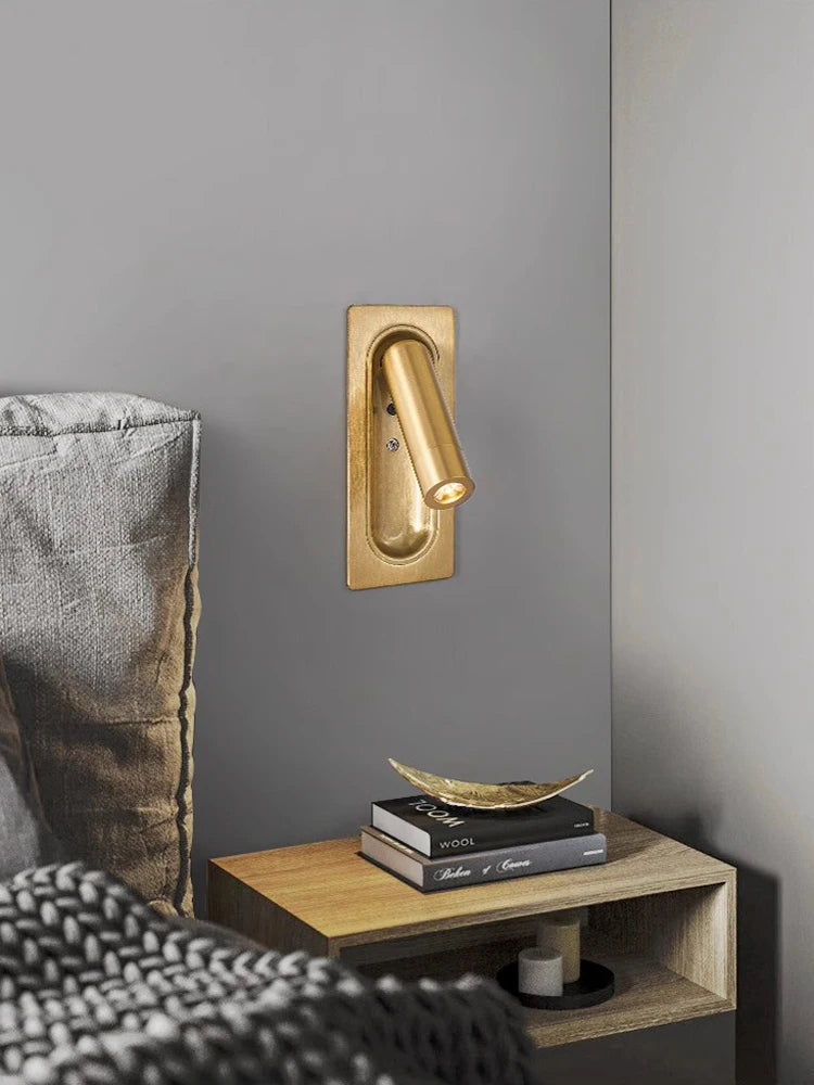 applique murale led rotative avec interrupteur pour lecture