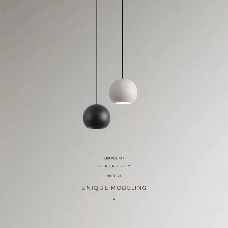 suspension boule simple moderne nordique pour café bar - vue 2 sur 8