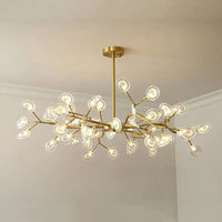lustre en feuilles de pissenlit pour décoration intérieure élégante