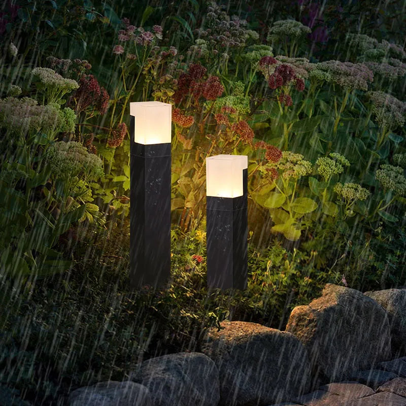 lampe extérieure moderne imperméable pour jardin et chemin