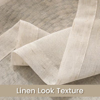 Voilage aspect lin style japonais rideau fenetre salon