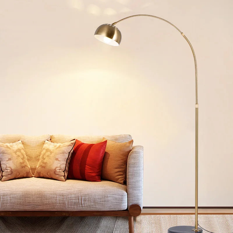 Lampadaire arc en métal LED décoration galvanoplastie - vue 5 sur 10