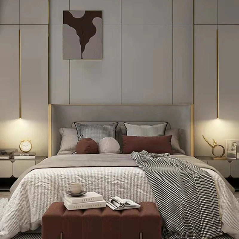 lustres modernes en laiton luminaires fil de corps réglable 4000k - vue 5 sur 10