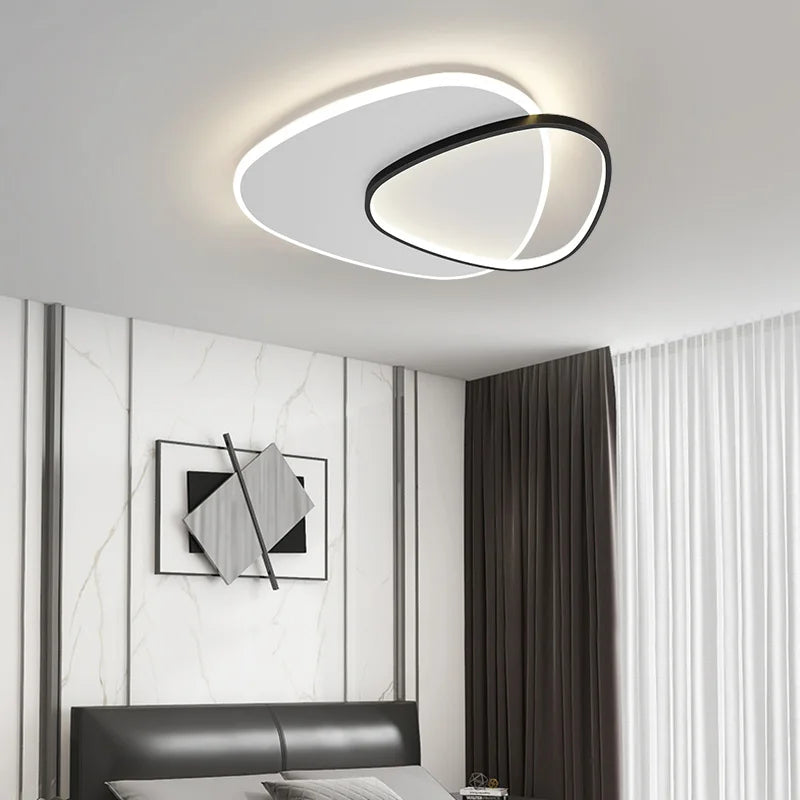 plafonnier led carré moderne avec télécommande pour décoration intérieure - vue 5 sur 13