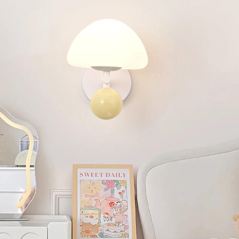 applique murale nordiques led en forme de champignon pour ambiance créative - vue 5 sur 11