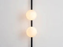 applique murale led longue avec prise de câble en verre rond