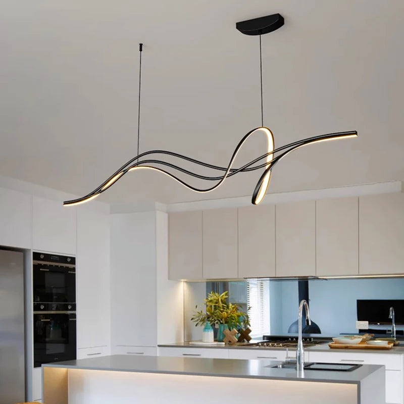 lustre moderne led pour restaurant bar et décoration intérieure