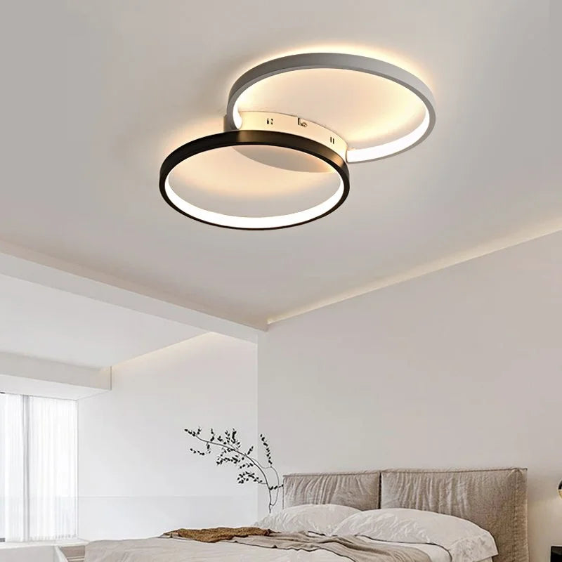 lustre créatif noir et blanc pour décoration intérieure - vue 4 sur 16