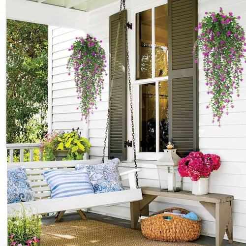 plante artificielle suspendue décoration florale pour intérieur et fêtes - vue 4 sur 10