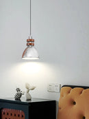 lustre en bois massif argenté pour intérieur rétro et moderne