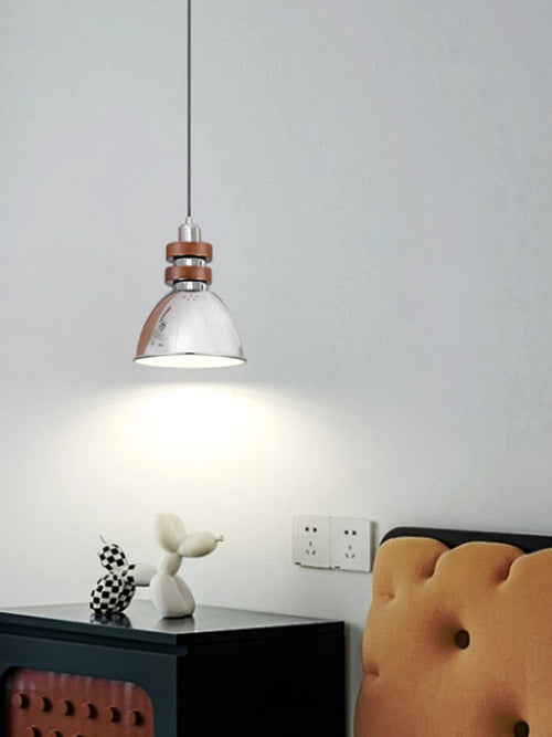 lustre en bois massif argenté pour intérieur rétro et moderne