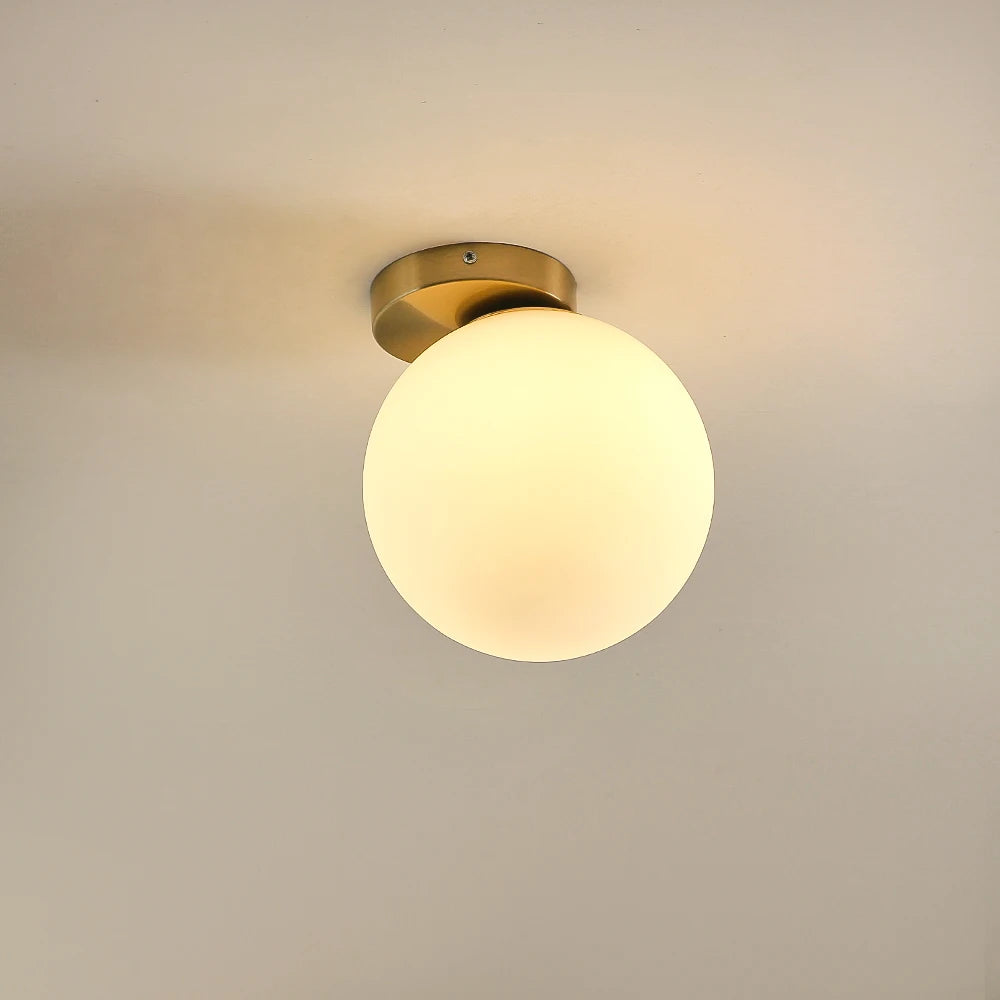 Nordique luxe LED boule désalignée applique salon métal mode moderne minimaliste chevet applique murale chambre luminaire