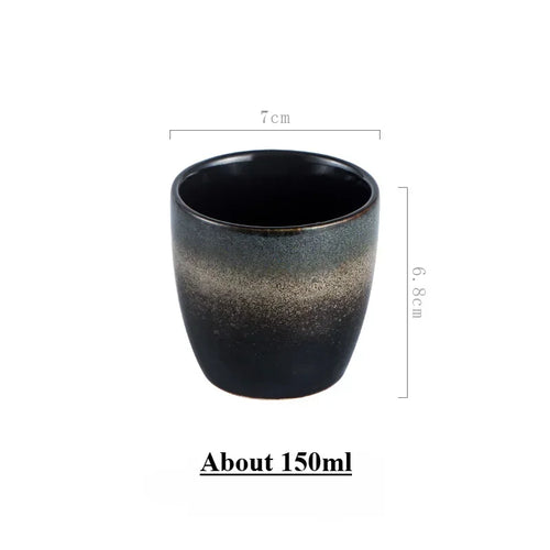 Tasse à thé japonaise ceramique style minimaliste epais