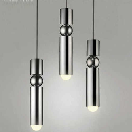 Suspension moderne nordique en métal avec lumière led suspendue