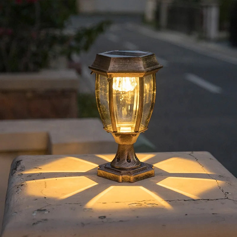 lampe à poser solaire moderne étanche pour éclairage extérieur