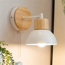 applique murale nordique en bois avec interrupteur décoratif oiseau