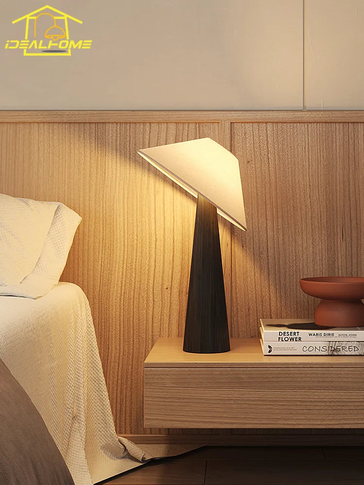 lampe de sol japonaise wabi-sabi zen art en bois massif - vue 10 sur 9