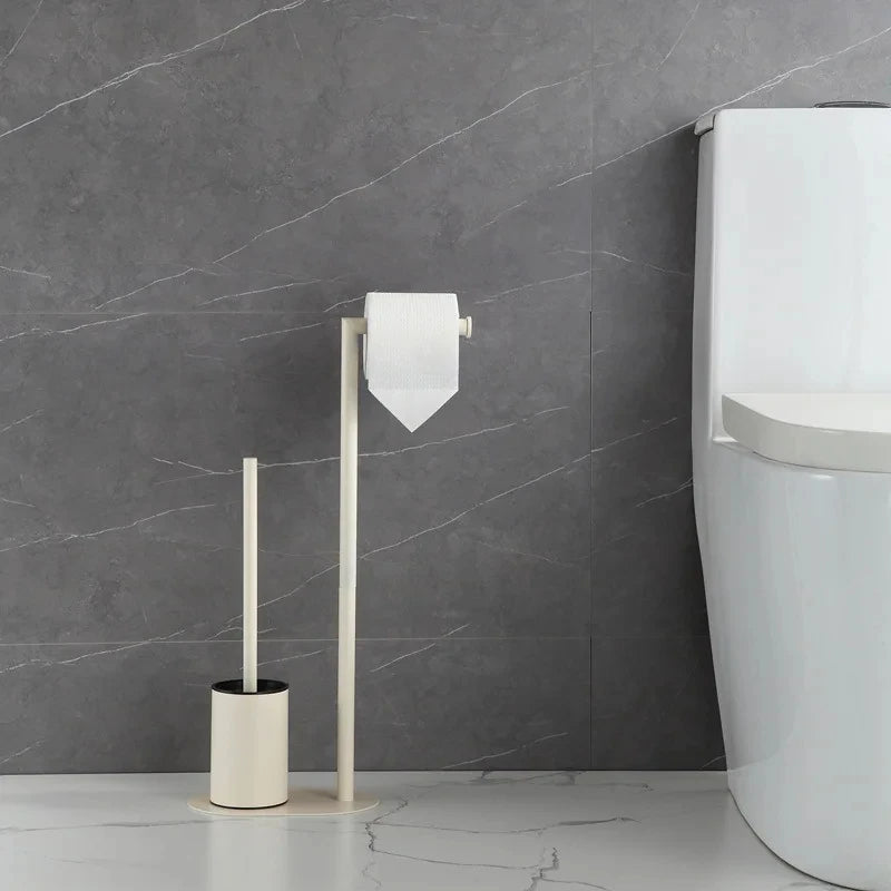 brosse de toilette en acier inoxydable avec support amovible