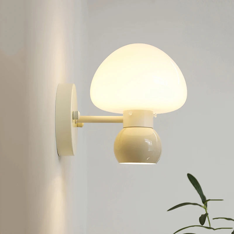 applique murale décorative en forme de champignon pour chevet