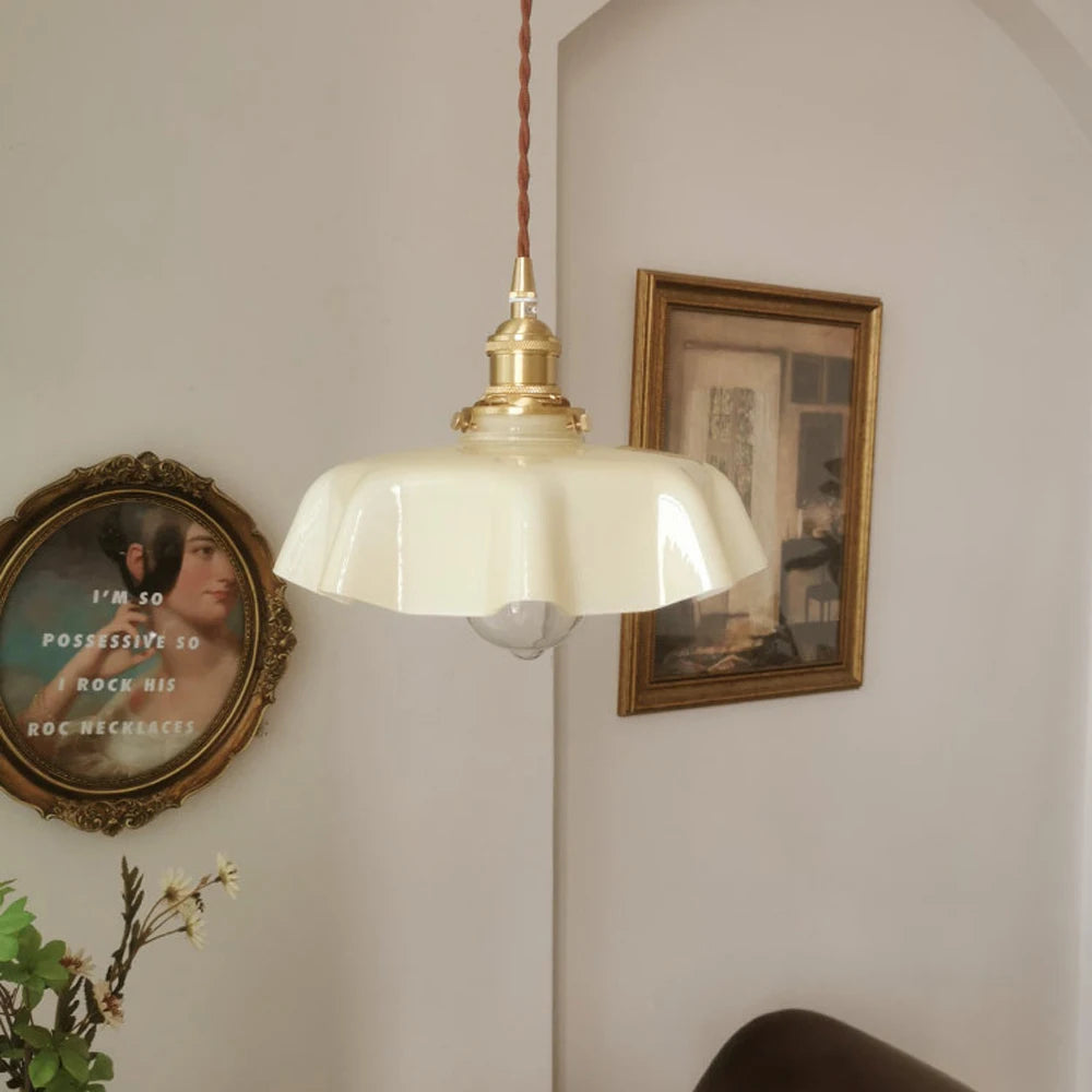lampe suspendue rétro nordique en verre pour bar hôtel - vue 4 sur 10