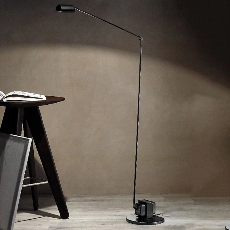 lampadaire led minimaliste en métal bras long