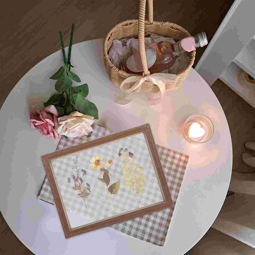 cadre photo en verre double face pour fleurs en relief - vue 2 sur 7
