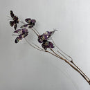 branche de papillon artificielle avec fausses fleurs décoratives pour jardin