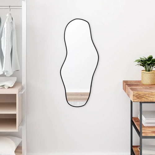 miroir mural design élégant et moderne en noir - vue 2 sur 7
