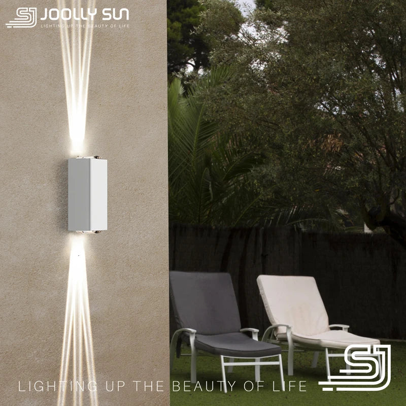 JoollySun applique murale LED lumières éclairage extérieur moderne décor à la maison luminaires pour balcon porche lampe étanche IP65 appliques murales