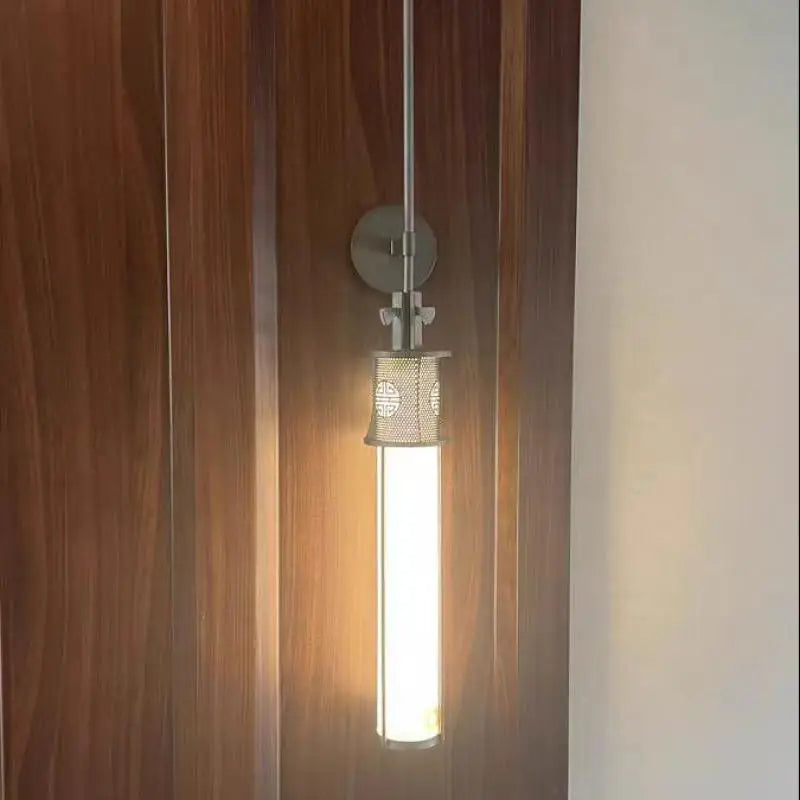 applique murale en marbre style chinois avec éclairage led design - vue 5 sur 14