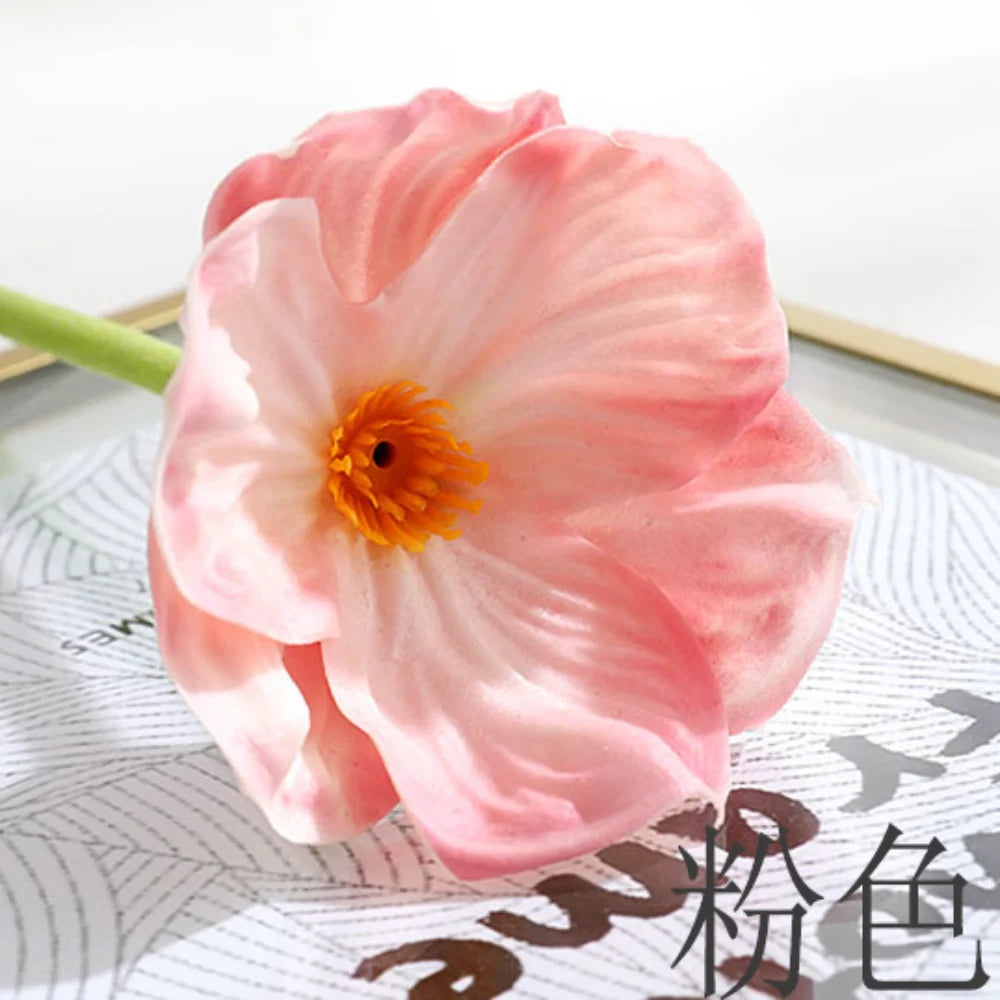 fleur de pavot artificielle pour décoration de mariage et intérieure - vue 9 sur 14
