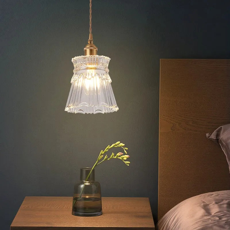 lampe led suspension moderne minimaliste nordique verre décoratif intérieur salon chambre cuisine bureau