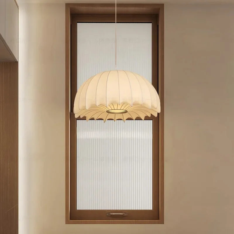 suspension italienne en soie pour loft et hôtel - vue 4 sur 12