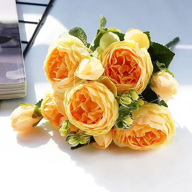 petit bouquet de fleurs artificielles pour décorations printanières et festives - vue 16 sur 34
