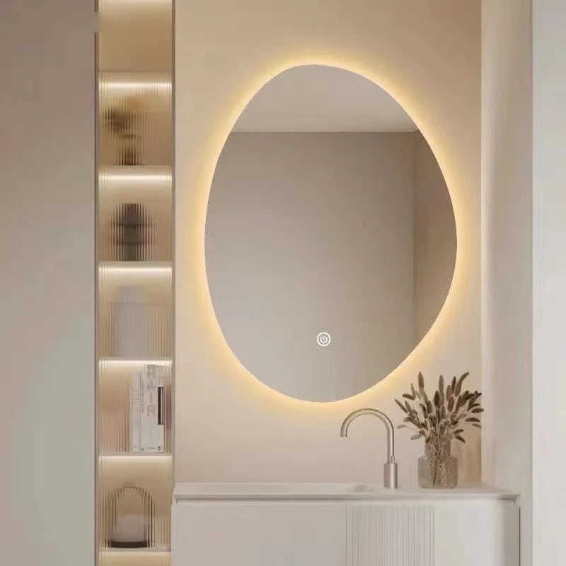 miroir à led forme irrégulière pour dressing intelligent et salle de bain - vue 4 sur 5
