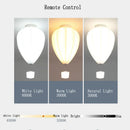 Kids Children's Ceiling Chandelier Light Air Ballon Design Remote Control LED Pendant Chandelier Lamps White Pink Yellow Blue