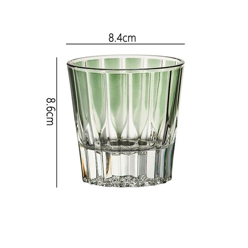 Verre whisky cocktail stries verticales design cristal 200ml