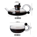 theiere en verre resistante chaleur avec filtre 450ml
