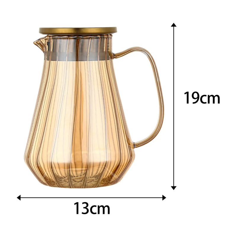 pichet verre borosilicate 12 l poignée ergonomique