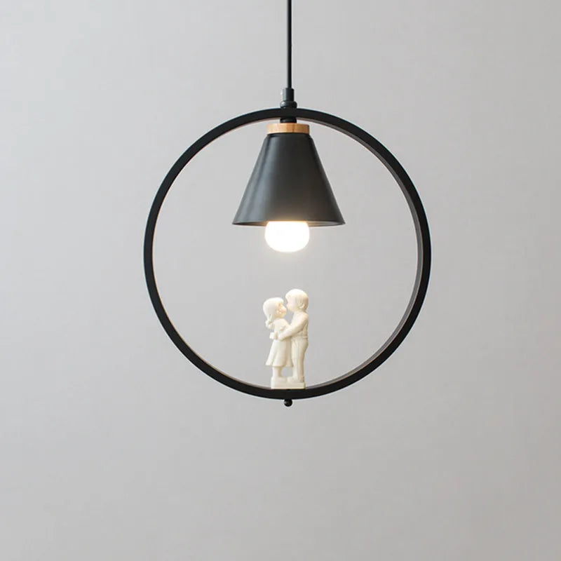 lampe à oiseaux nordique moderne en fer pour décoration intérieure - vue 15 sur 16