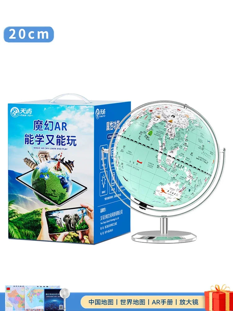 globe lumineux éducatif carte du monde décoration géographie - vue 14 sur 19