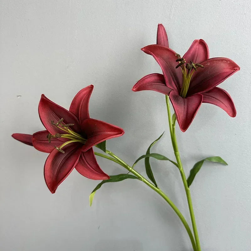 branche de lys artificielle décoration florale pour intérieur - vue 4 sur 11